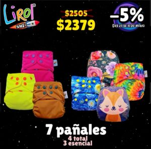 Paquete LIROL SALE 7 pañales